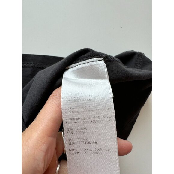 3.1 PHILLIP LIM Black Striped Knit Ruffle Trim Long Tunic Tank Top, Size S - Picture 9 of 10